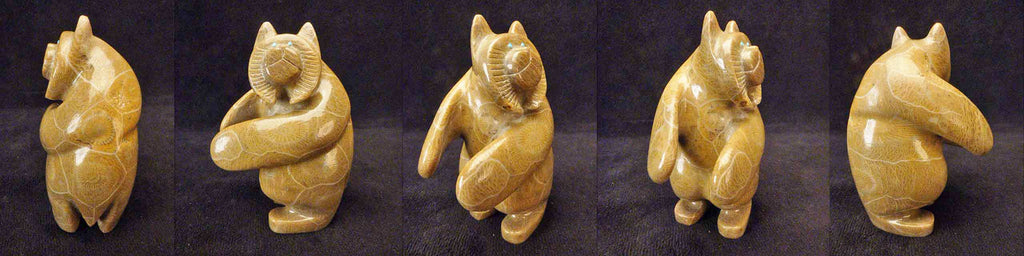 Petoskey Stone Bobcat by Brion Hattie