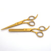 haircut scissors in golden color