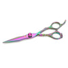 best hair cutting shears for home in rainbow color in white background