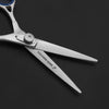 hair cutting scissor blades in silver color