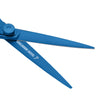 Hair Cutting Scissor's blue colored blades and taichi industries logo on it