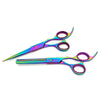 fixed finger rest hair cutting and hair thinning scissor