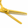 Thinning scissors blades golden color
