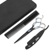 Best Professional Scissors For Cutting Hairwith black lather pouch comb and razor