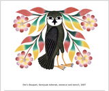 Owl's Bouquet I Kenojuak Ashevak I Northern Expressions