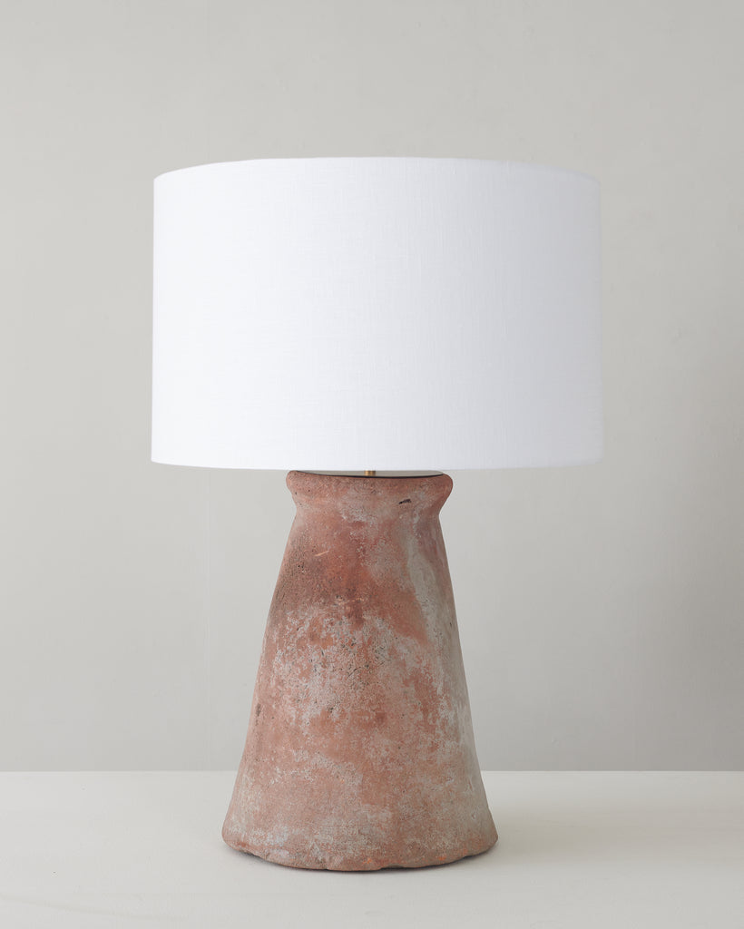 stone coloured table lamp