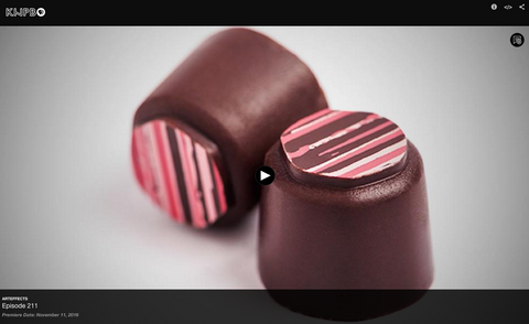 Image of strawberry balsamic truffles from video by Art Effects