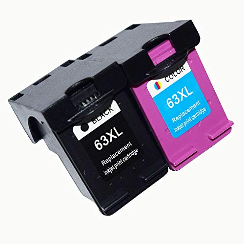 Remanufactured Ink Cartridge for HP 63XL Envy 4520 4512 Of discountinkllc