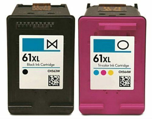 2 Pack 61 61XL Black Color Ink For HP Envy 4500 Deskjet 2512 2514 2540 –