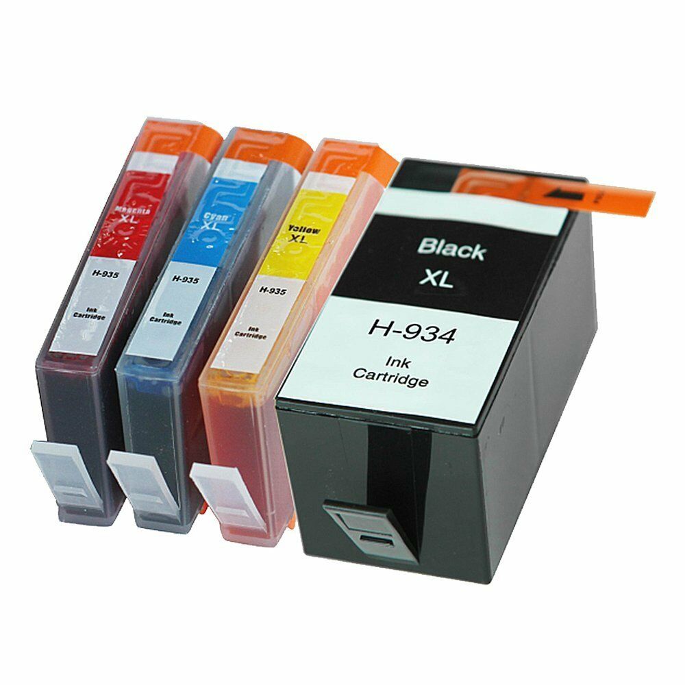 4 Reman HP 934XL 935XL Ink Cartridges Officejet 6812 6830 6815 683 – discountinkllc