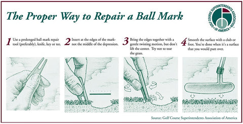 Repair a golf divot