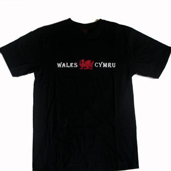 Wales Welsh Black Cotton Junior Rugby Shirt 3-4year//XSB