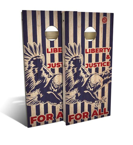 Picture of Liberty And Justice Cornhole Set