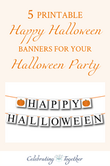 5 Printable Happy Halloween Banners for your Halloween Party - Celebrating Together