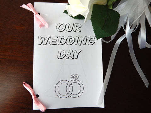 printable wedding coloring book - Celebrating Together