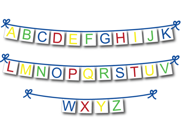 Printable Alphabet Banner DIY Nursery Decor And Classroom Decoration 