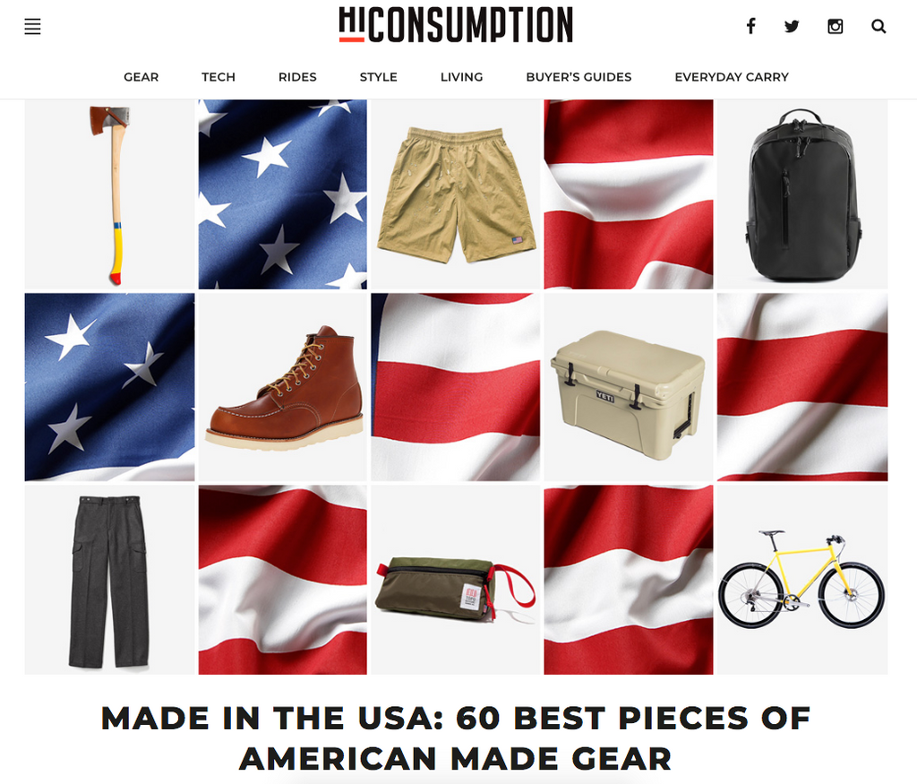 HiConsumption.com 60 Best Pieces of American Made Gear 
