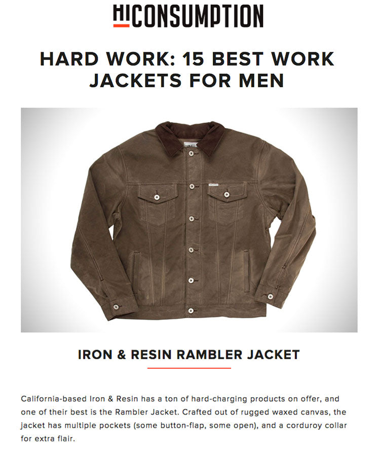 The Rambler Jacket on HiConsumption