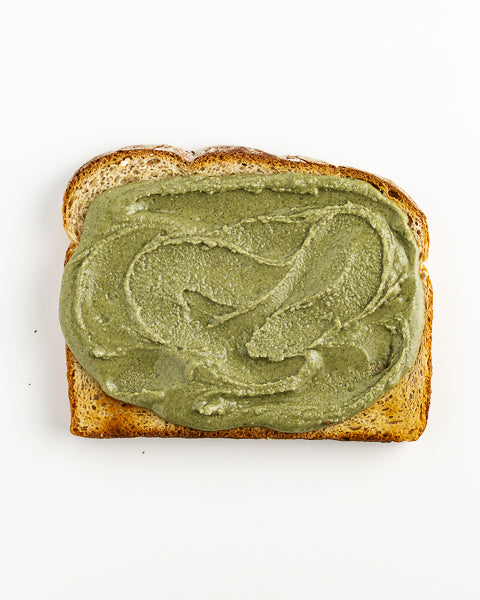 Toast with Pumpkin Seed Butter. Simple, easy breakfast to start your morning strong.
