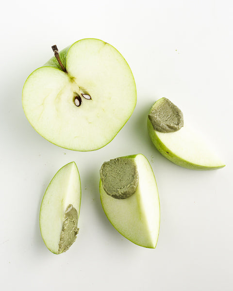 Apples and Pumpkin Seed Butter. The perfect on-the-go snack.