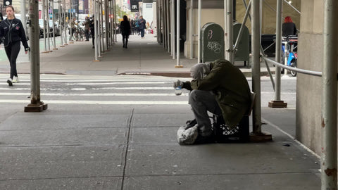 empty city street sidewalk