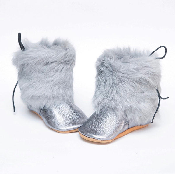 real rabbit fur boots