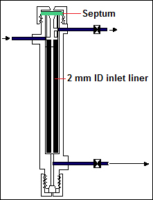 2 mm ID inlet liner