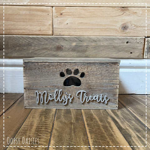 Personalised Dog Treat Box 13809