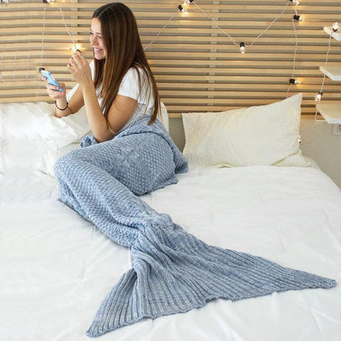 Mermaid Blanket Adult - Sky Blue 12998