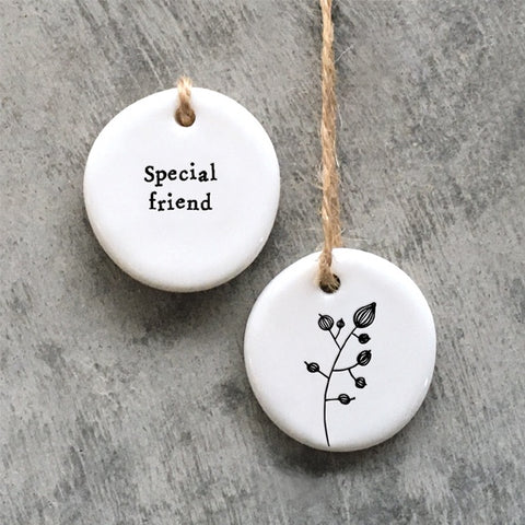 Porcelain Floral Hanger - Special Friend 12967