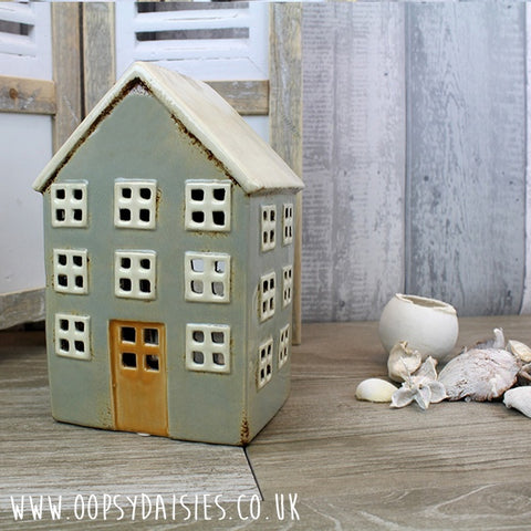 Ceramic House Candle Holder 13363