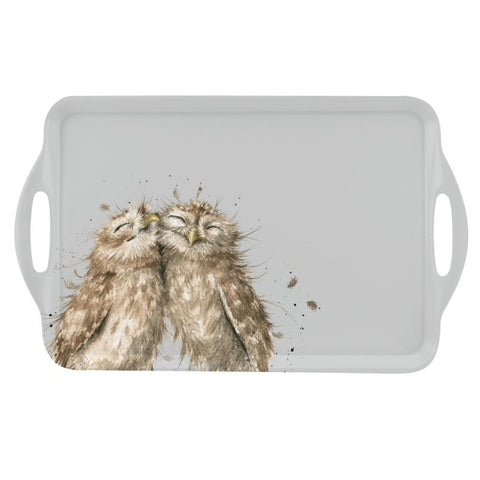 Large Handled Tray - Owl 12939