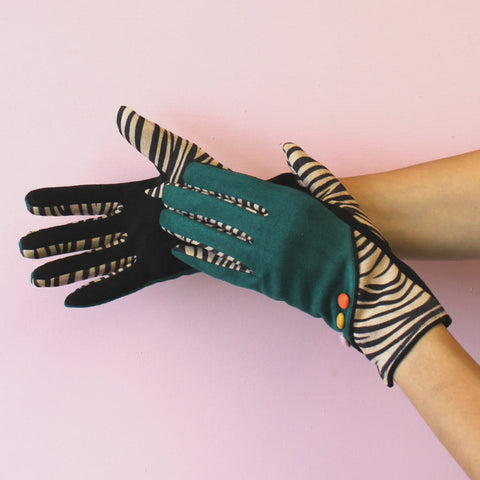 Disaster Animal Zebra Print - Gloves 13391