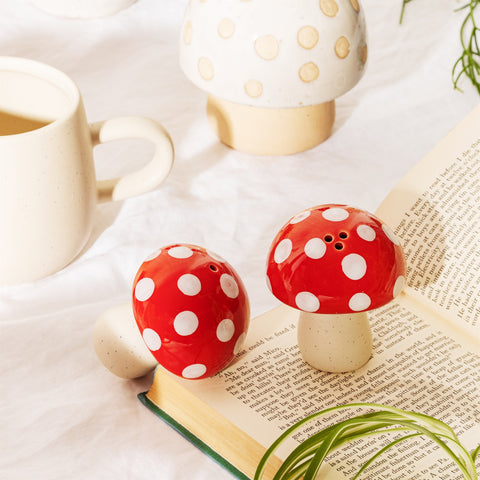 Mushroom Salt & Pepper Set - Red 12646