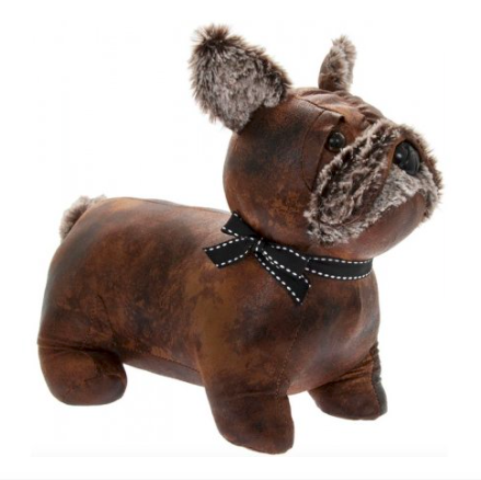 French Bulldog Faux Leather Doorstop 10849