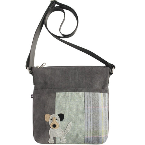 Earth Squared Tweed Applique Amelia Bag in Luffness Dog 13572