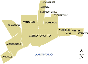 City of Toronto Delivery Map
