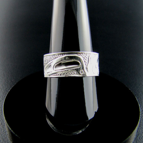 Haida Eagle Silver 1 4 Inch Band Native Art