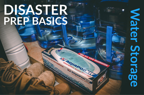Water storage tips for natural disasters