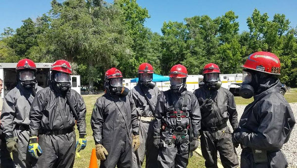 Rescue Team about to entry the Hotzone in 103 degree (F) weather