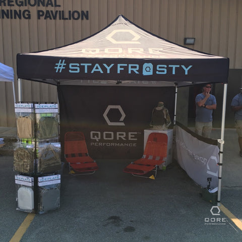 Qore Performance Rehab Tent at 2018 National Tactical Medic Competition by SOARescue in Dallas, NC