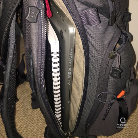 Vertx EDC Gamut holds MacBook Pro and IcePlate perfectly