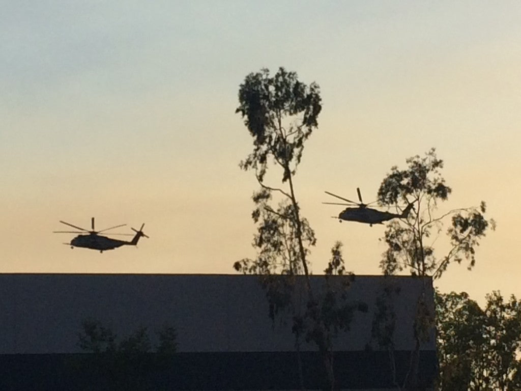 CH-53 helicopters from Marine Corps Base Camp Pendleton were critical to our response to these San Diego wildfires