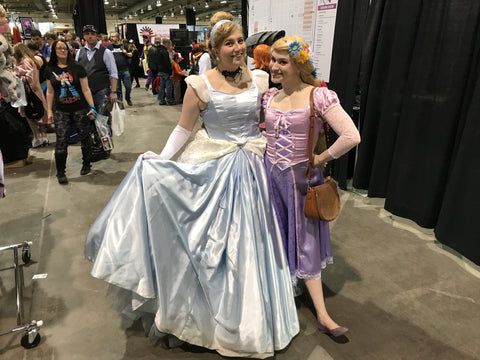 Disney Princess Cosplayers: Cinderella and Rapunzel