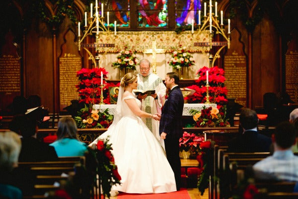 cathedral winter wedding