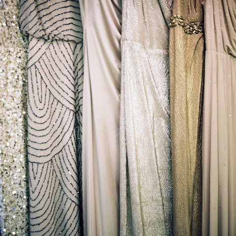 metallic wedding dresses