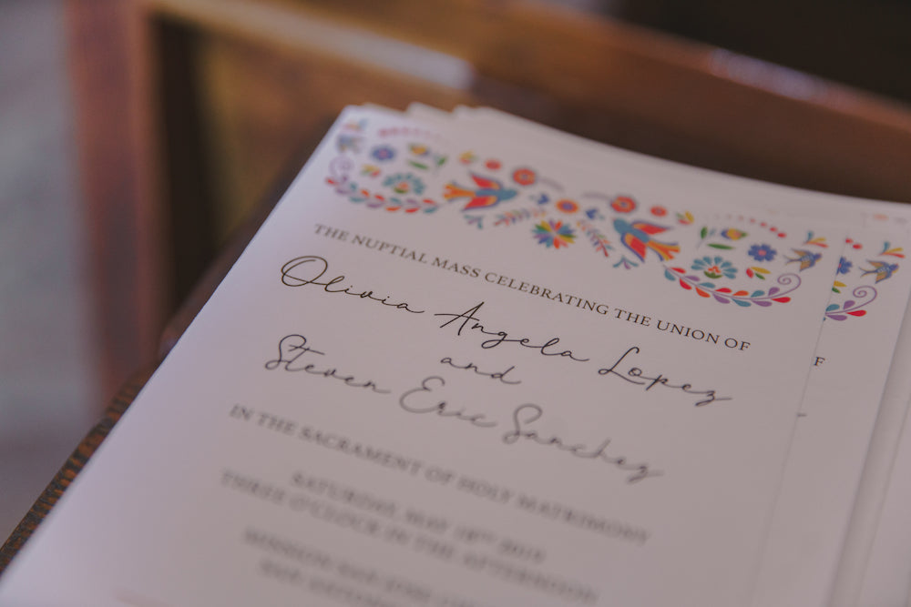 mexican style wedding invitation