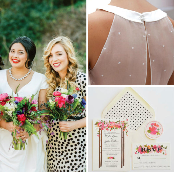 wedding board inspiration for polka dot wedding