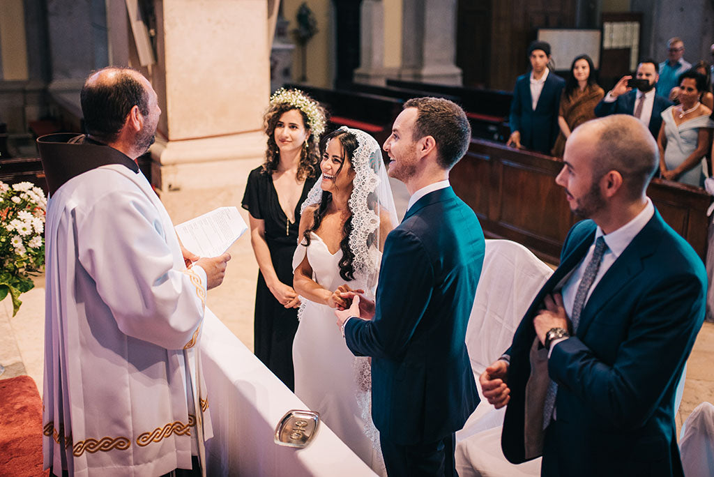 catholic wedding in croatia mantilla veil