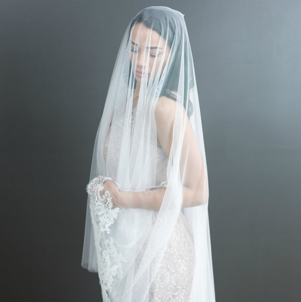 half face wedding veils